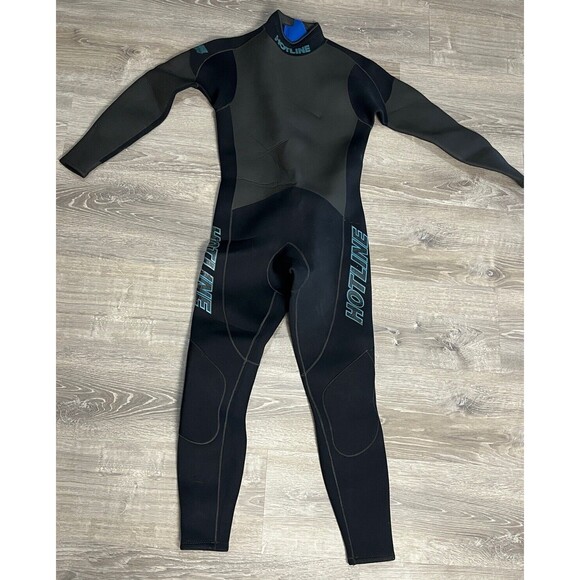 Hotline Wetsuit 90s 3mm Medium Stocky Full Suit Surfing Made USA Santa Cruz VTG - Picture 2 of 5
